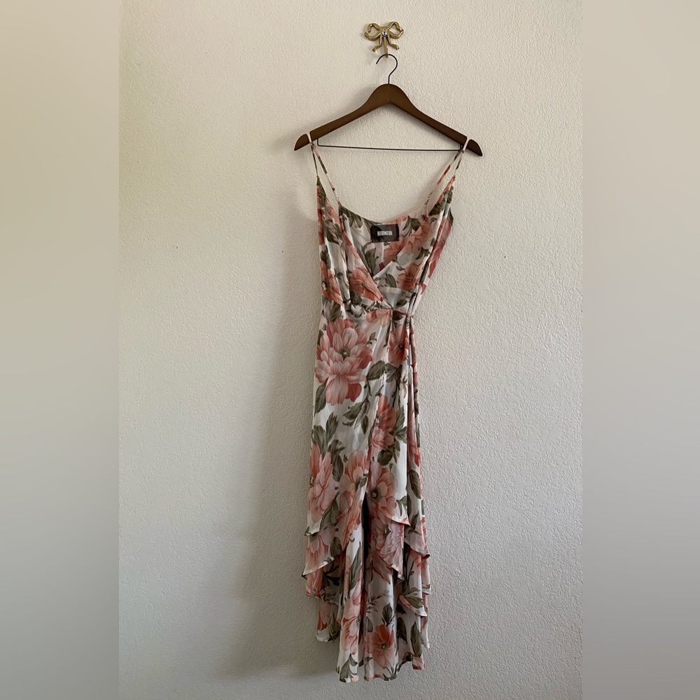 Reformation Mattie Wrap Dress in Nahai Floral Size XS Summer Feminine